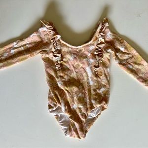Remie Girl Floral Bodysuit/Leotard 2T